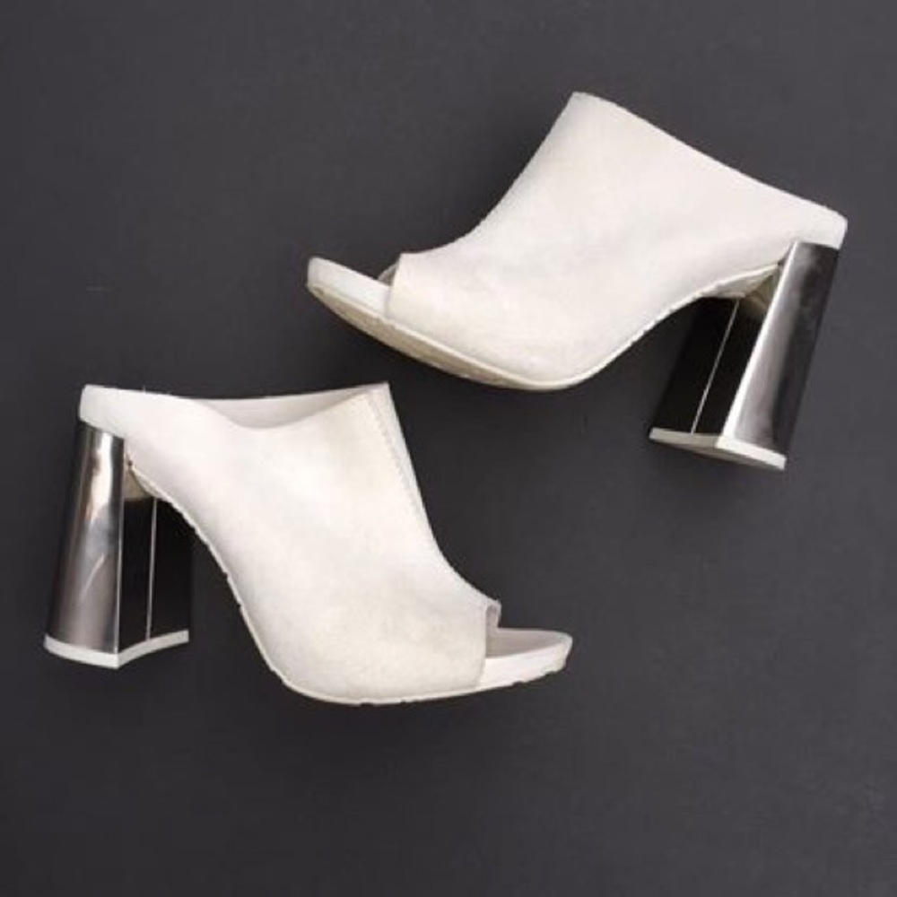 Pedro Garcia Mirrored-Heel Mules